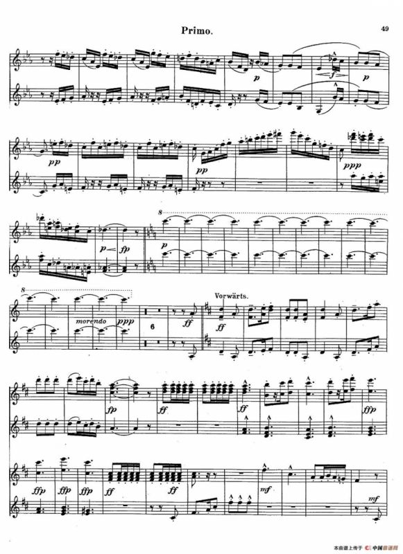 c小调第二交响曲“复活”（Ⅲ）（改编四手联弹版）