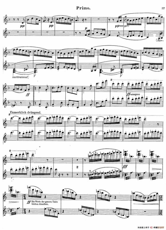 c小调第二交响曲“复活”（Ⅲ）（改编四手联弹版）