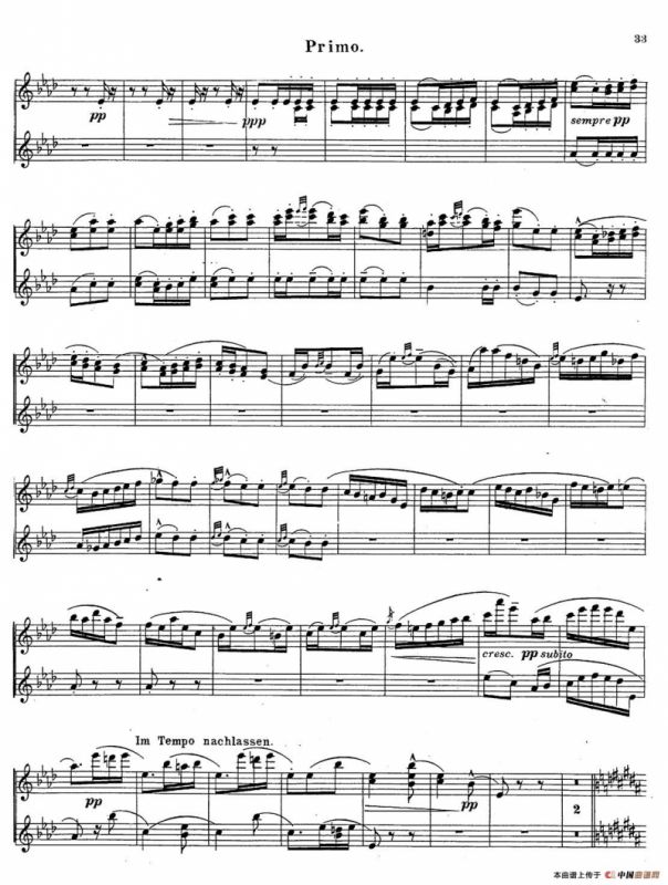 c小调第二交响曲“复活”（Ⅱ）（改编四手联弹版）