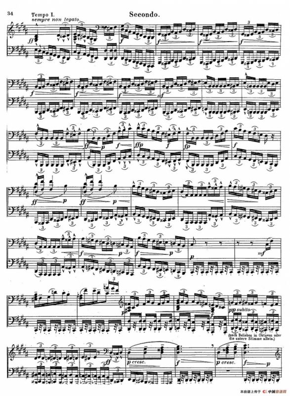 c小调第二交响曲“复活”（Ⅱ）（改编四手联弹版）