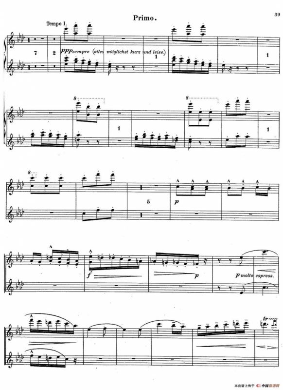 c小调第二交响曲“复活”（Ⅱ）（改编四手联弹版）