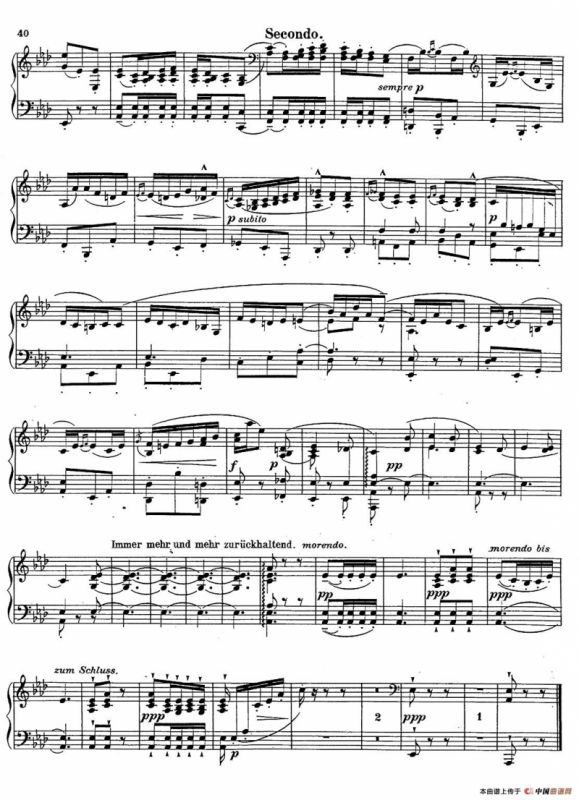 c小调第二交响曲“复活”（Ⅱ）（改编四手联弹版）