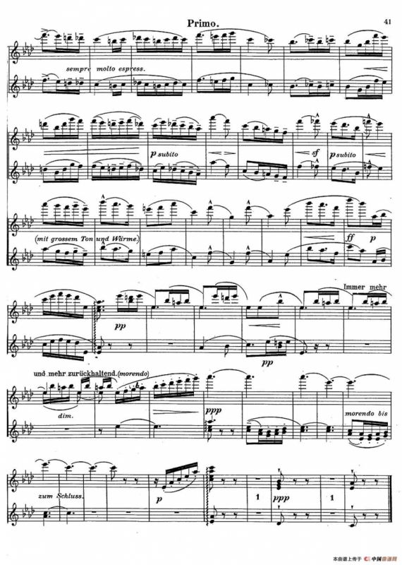 c小调第二交响曲“复活”（Ⅱ）（改编四手联弹版）