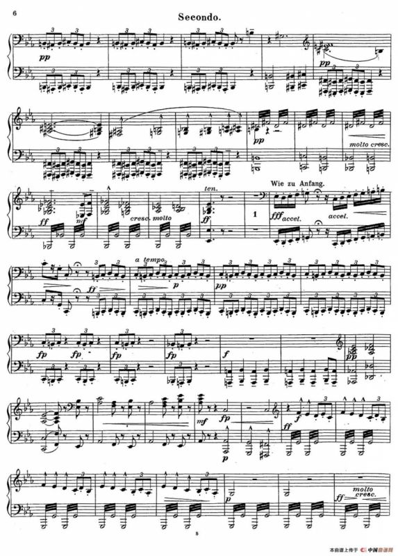c小调第二交响曲“复活”（Ⅰ）（改编四手联弹版 ）