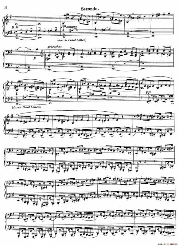 c小调第二交响曲“复活”（Ⅰ）（改编四手联弹版 ）