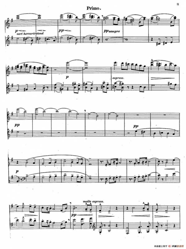 c小调第二交响曲“复活”（Ⅰ）（改编四手联弹版 ）