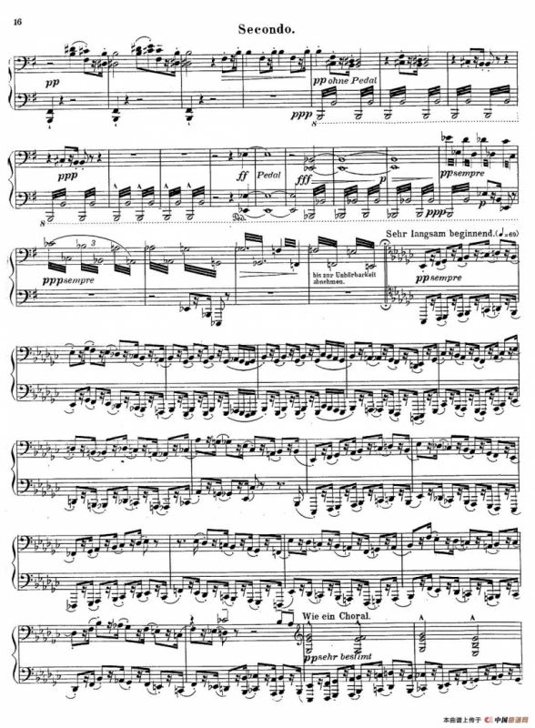 c小调第二交响曲“复活”（Ⅰ）（改编四手联弹版 ）