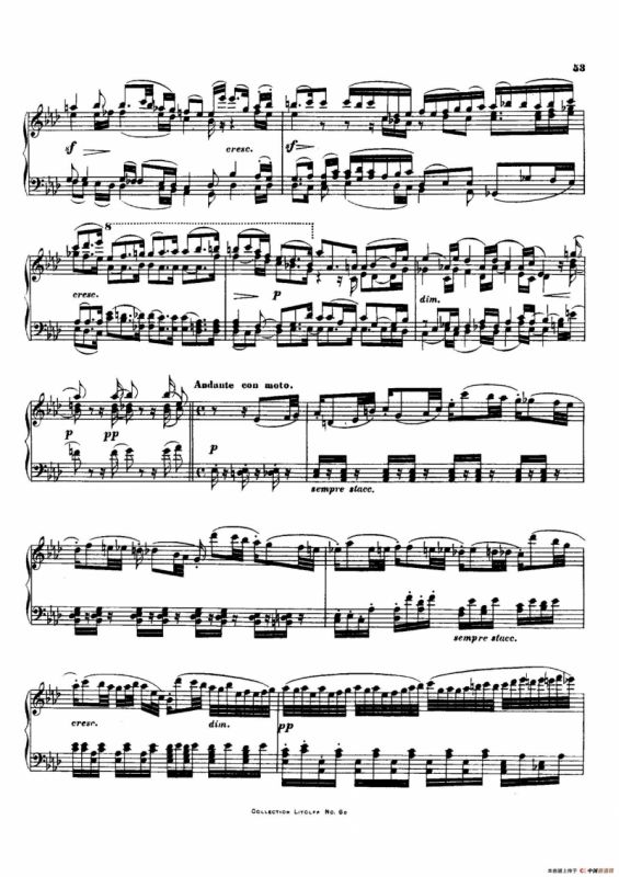 降E大调第十二弦乐四重奏（钢琴独奏版）