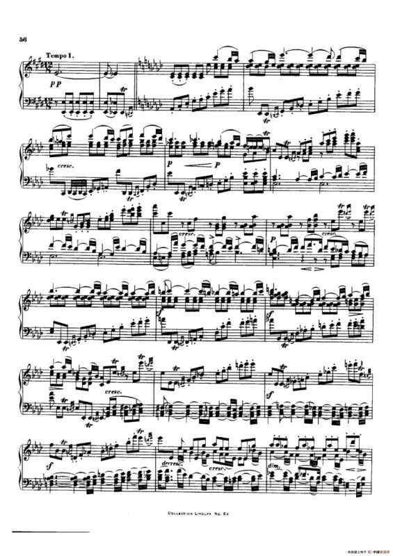 降E大调第十二弦乐四重奏（钢琴独奏版）