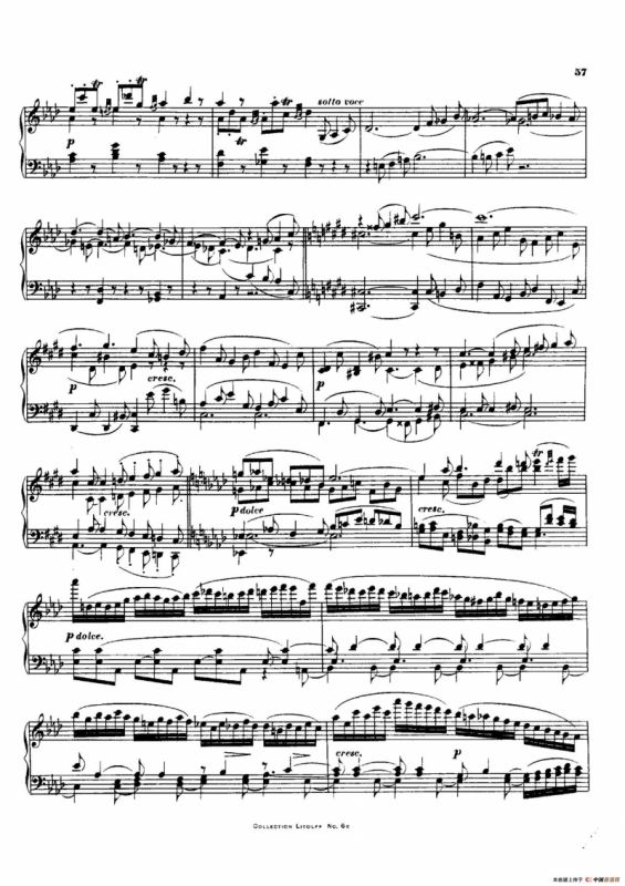 降E大调第十二弦乐四重奏（钢琴独奏版）