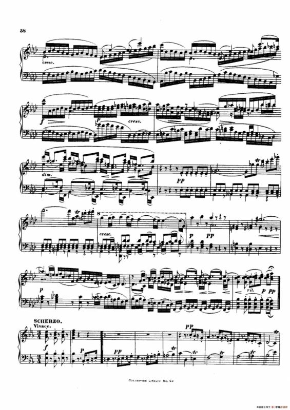 降E大调第十二弦乐四重奏（钢琴独奏版）