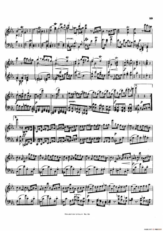 降E大调第十二弦乐四重奏（钢琴独奏版）