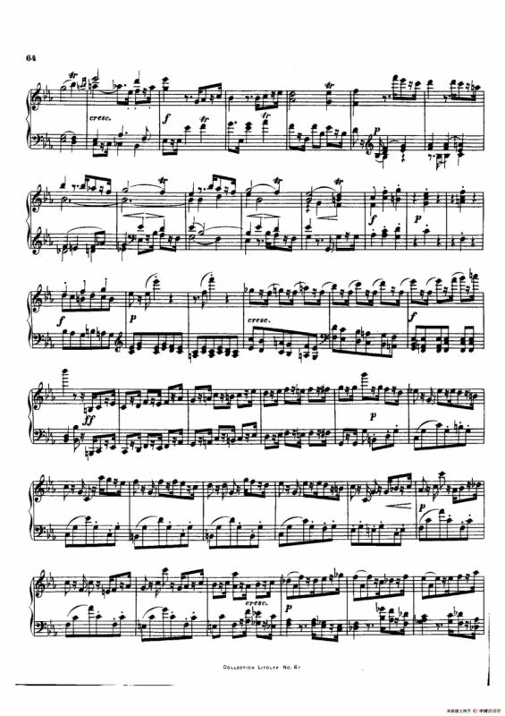 降E大调第十二弦乐四重奏（钢琴独奏版）