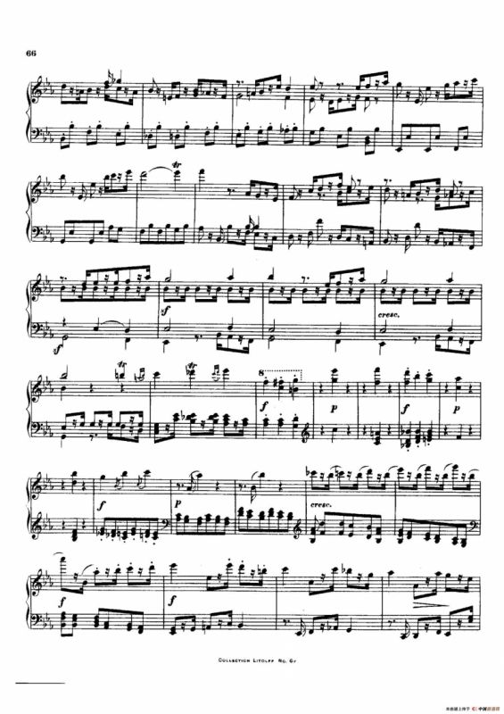 降E大调第十二弦乐四重奏（钢琴独奏版）