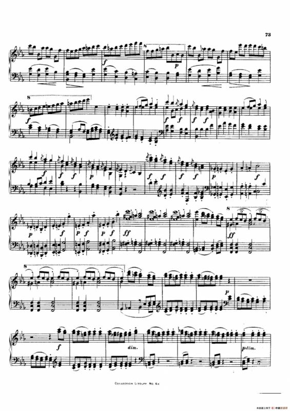 降E大调第十二弦乐四重奏（钢琴独奏版）