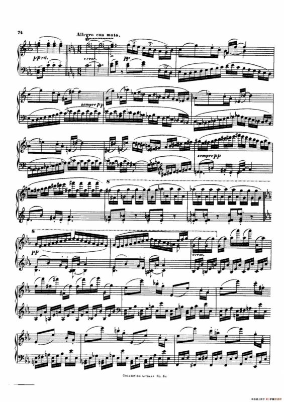 降E大调第十二弦乐四重奏（钢琴独奏版）