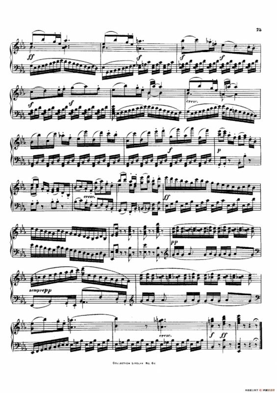 降E大调第十二弦乐四重奏（钢琴独奏版）