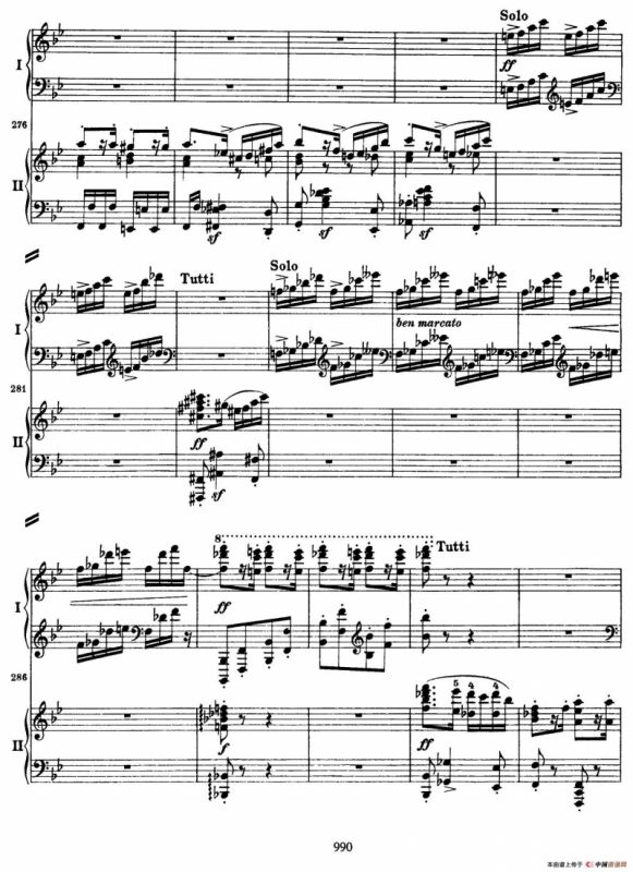降B大调第二钢琴协奏曲（P91——104）