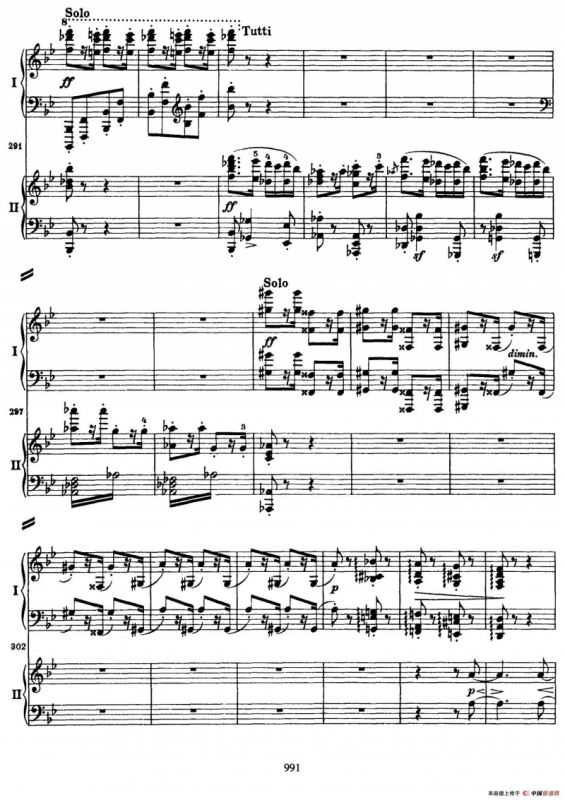 降B大调第二钢琴协奏曲（P91——104）