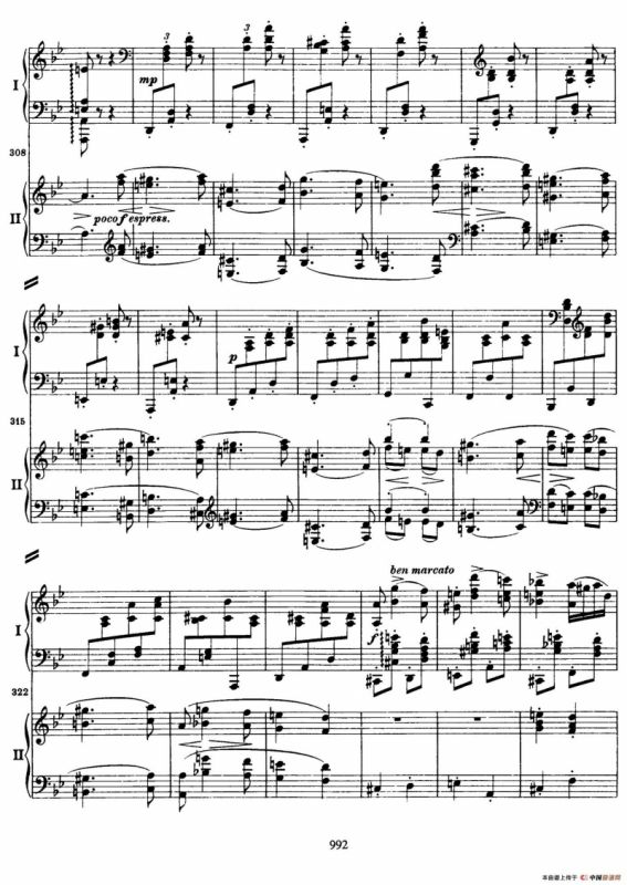 降B大调第二钢琴协奏曲（P91——104）