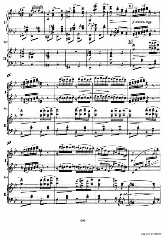 降B大调第二钢琴协奏曲（P91——104）