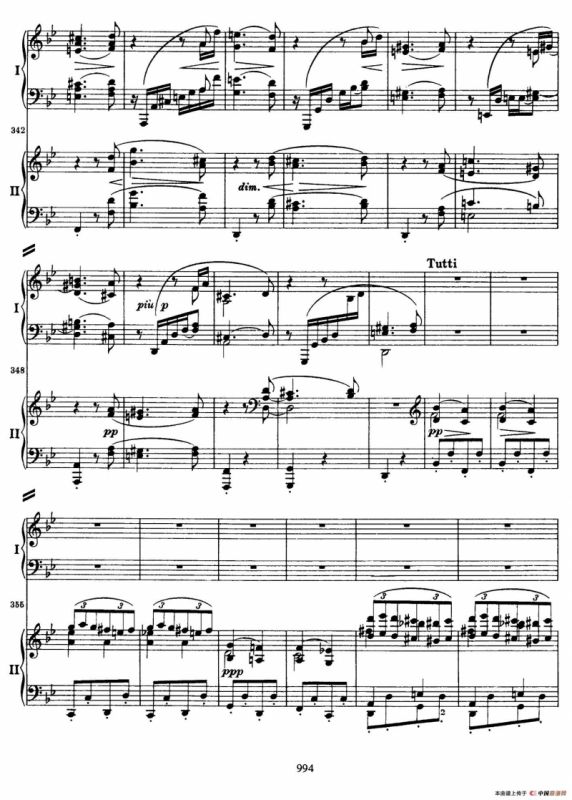 降B大调第二钢琴协奏曲（P91——104）