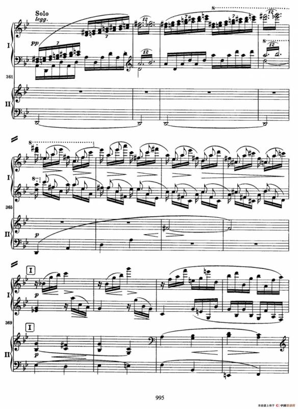 降B大调第二钢琴协奏曲（P91——104）