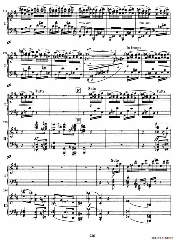 降B大调第二钢琴协奏曲（P81——90）