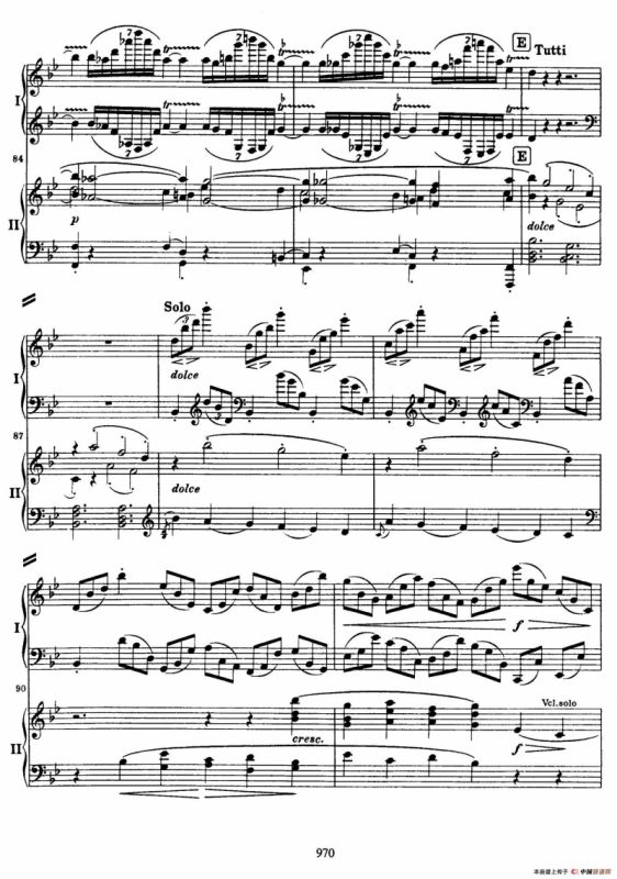 降B大调第二钢琴协奏曲（P71——80）