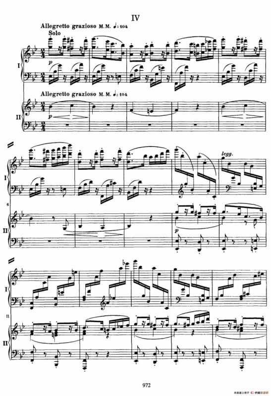 降B大调第二钢琴协奏曲（P71——80）