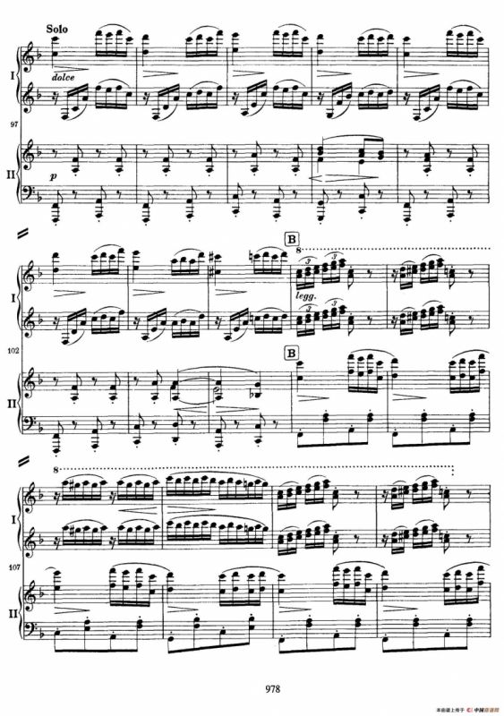 降B大调第二钢琴协奏曲（P71——80）