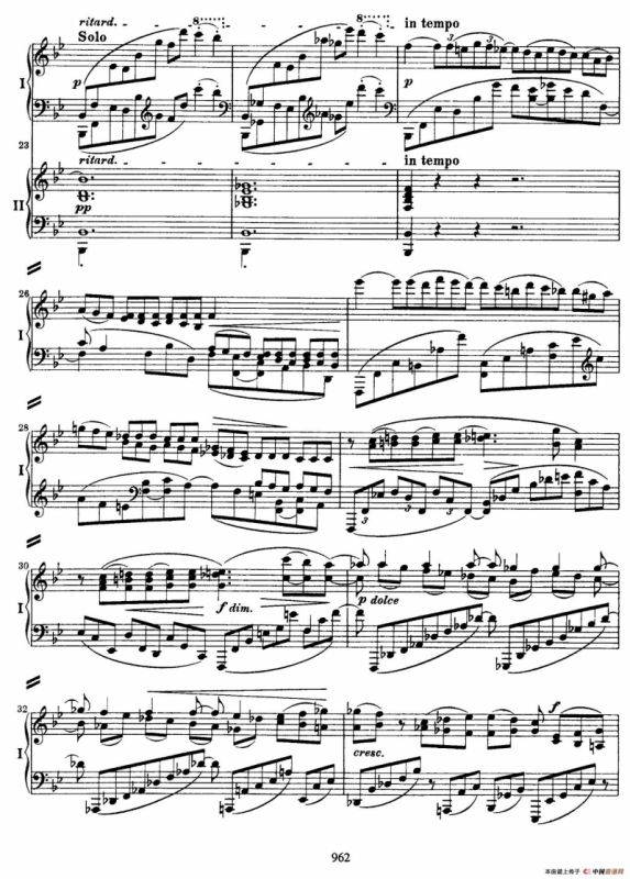 降B大调第二钢琴协奏曲（P61——70）