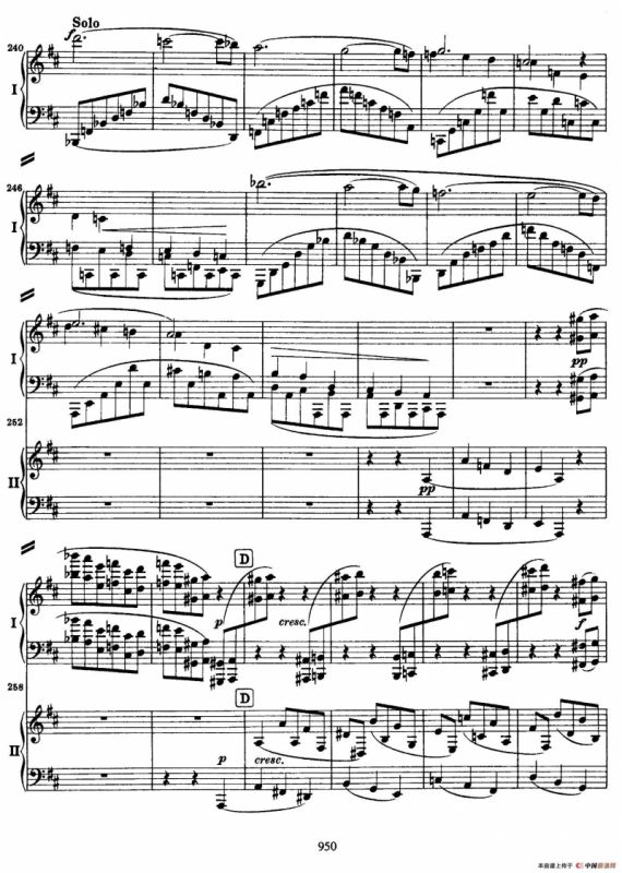 降B大调第二钢琴协奏曲（P51——60）