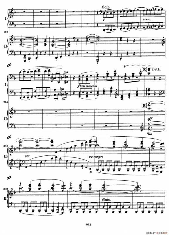 降B大调第二钢琴协奏曲（P51——60）
