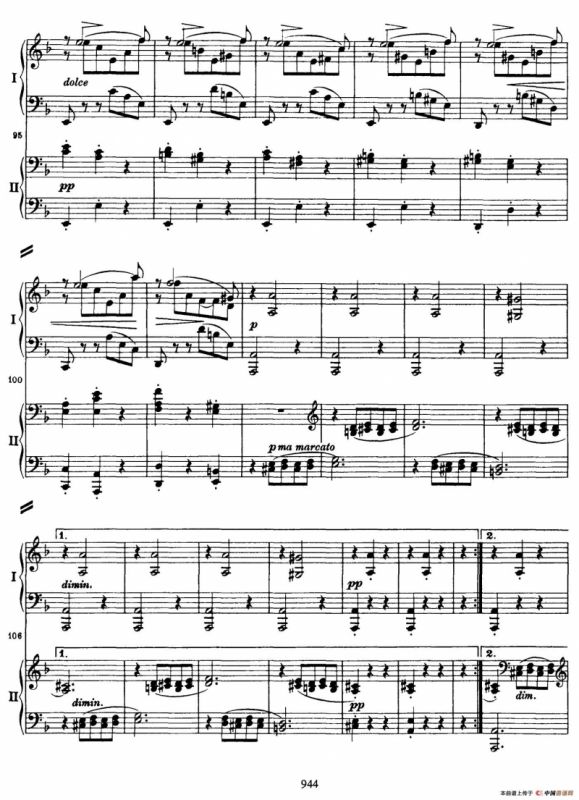 降B大调第二钢琴协奏曲 （P41——50）