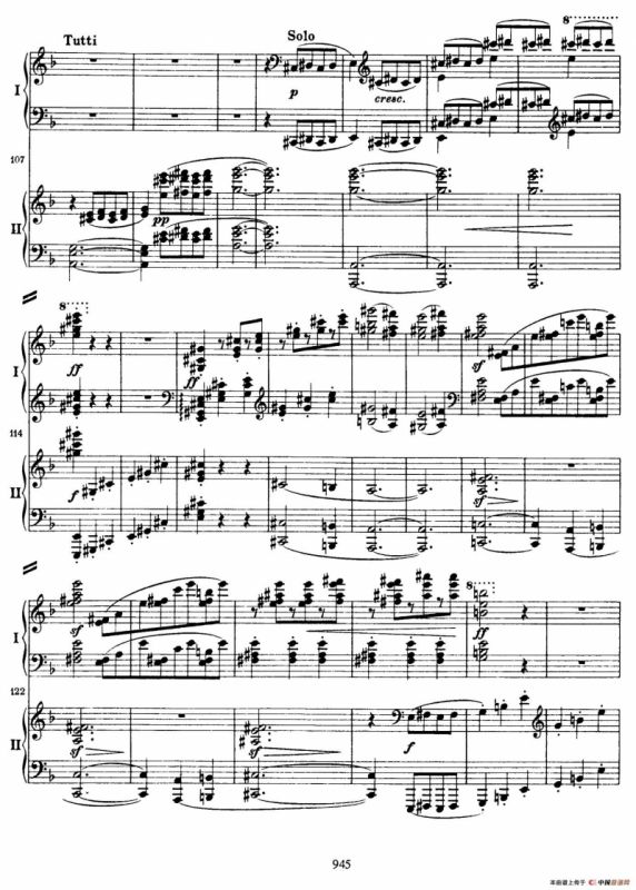 降B大调第二钢琴协奏曲 （P41——50）