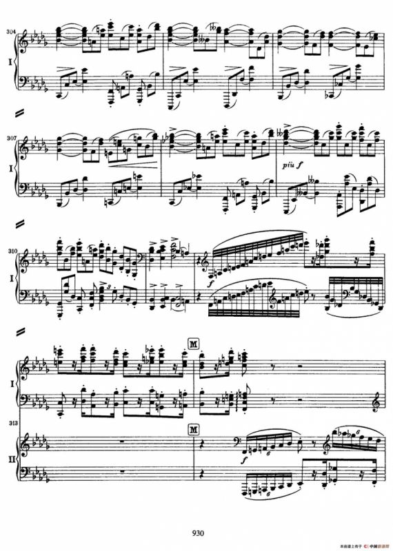 降B大调第二钢琴协奏曲 （P31——40）