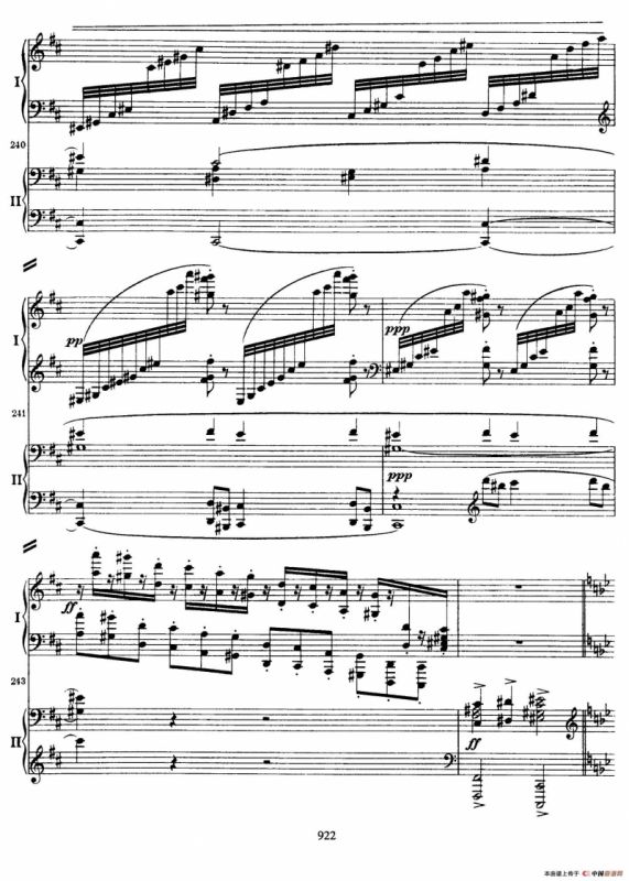 降B大调第二钢琴协奏曲 （P21——30）