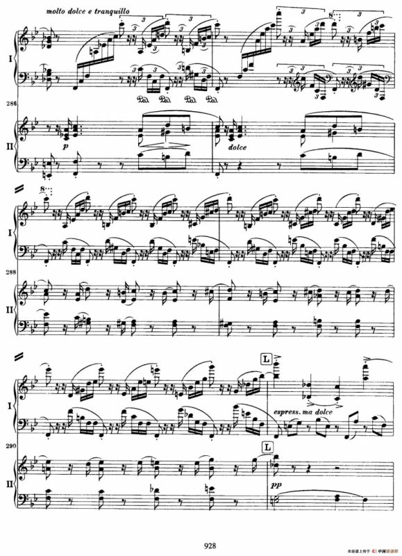 降B大调第二钢琴协奏曲 （P21——30）