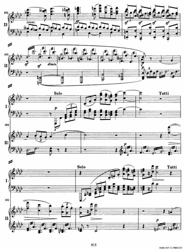 降B大调第二钢琴协奏曲 （P11——20）