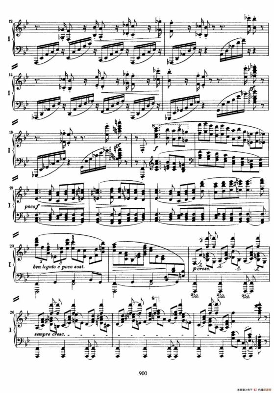 降B大调第二钢琴协奏曲 （P1——10）