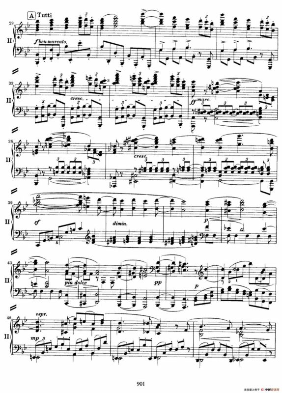 降B大调第二钢琴协奏曲 （P1——10）