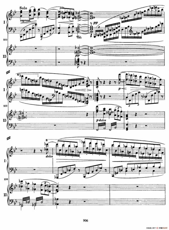 降B大调第二钢琴协奏曲 （P1——10）