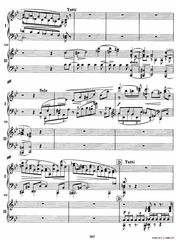 降B大调第二钢琴协奏曲 （P1——10）