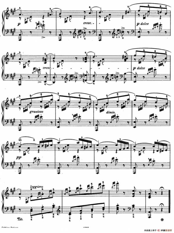 51首无词歌第30首（Op.62 No.6）