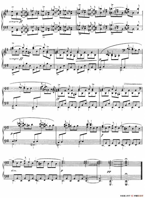 13 Nocturnes, Nocturne No. 12 in E minor （Op.107）