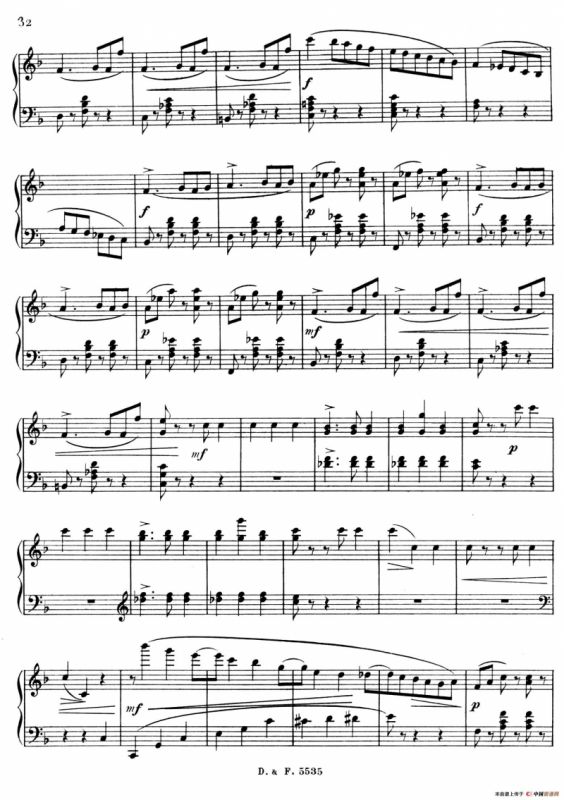 F大调第四圆舞曲 Valse No.4 （Op.90）