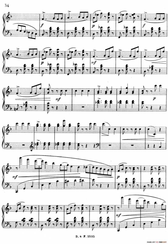 F大调第四圆舞曲 Valse No.4 （Op.90）