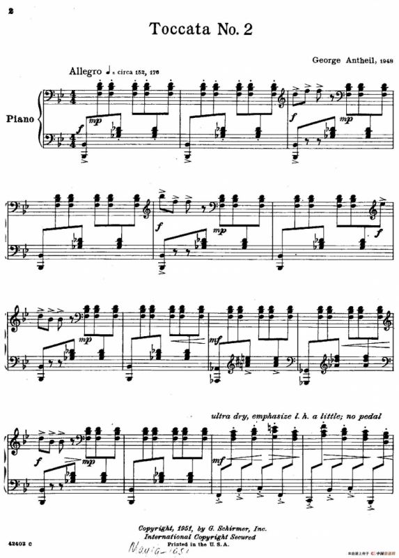 2 Toccatas（2首托卡塔）（No.2）