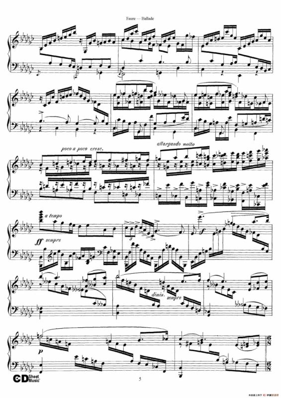 Ballade Op.19（叙事曲）